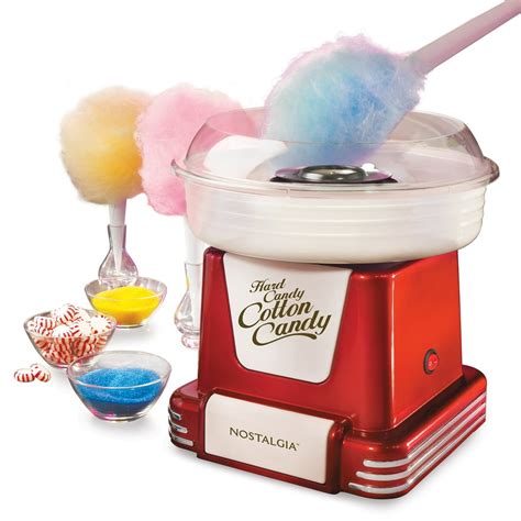 Nostalgia Retro Hard Candy Cotton Candy Maker